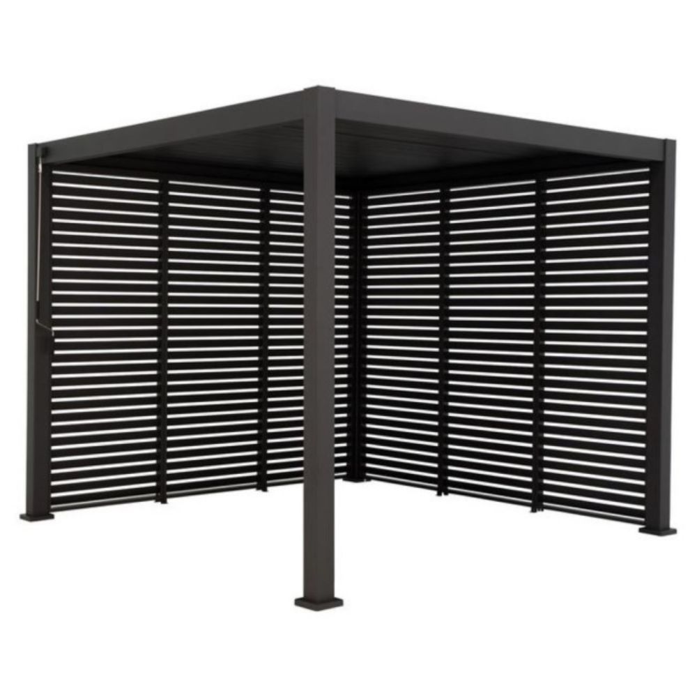 PREGRADA ZA BIOKLIMATKU PERGOLU ANTRACIT SA LAMELAMA 973798 I 973799 ALU 93X236 CM