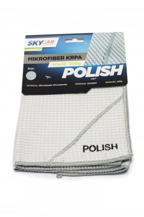 KRPA MIKROFIBER ZA POLIRANJE 40X40CM 300GR SKYCLEAN