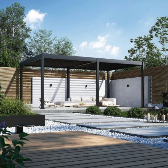 PERGOLA BIOKLIMATSKA ANTRACIT LUX 3X6X2.5M ALU