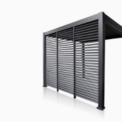PREGRADA  SA LAMELAMA ZA BIOKLIMATSKU PERGOLU ANTRACIT 973795 93X236 CM