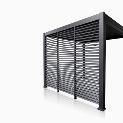 PREGRADA  SA LAMELAMA ZA BIOKLIMATSKU PERGOLU ANTRACIT 973795 93X236 CM