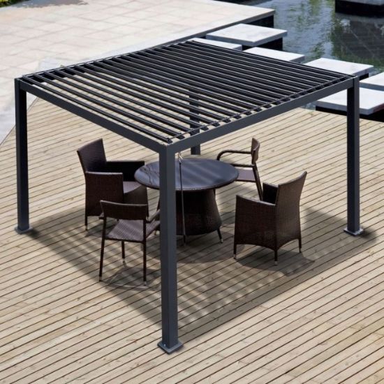 PERGOLA BIOKLIMATSKA ANTRACIT BASIC 3X3X2.5M ALU