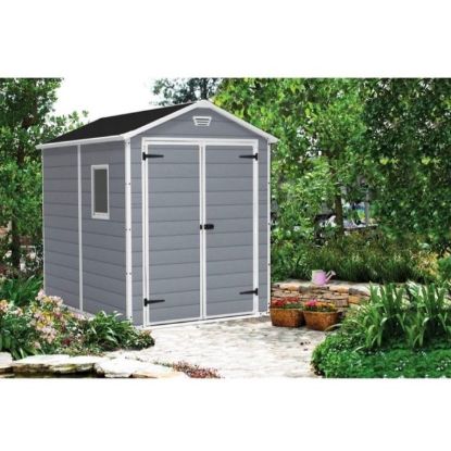 KUĆICA BASTENSKA SIVA PVC MANOR 185.8X236.8X227 CM