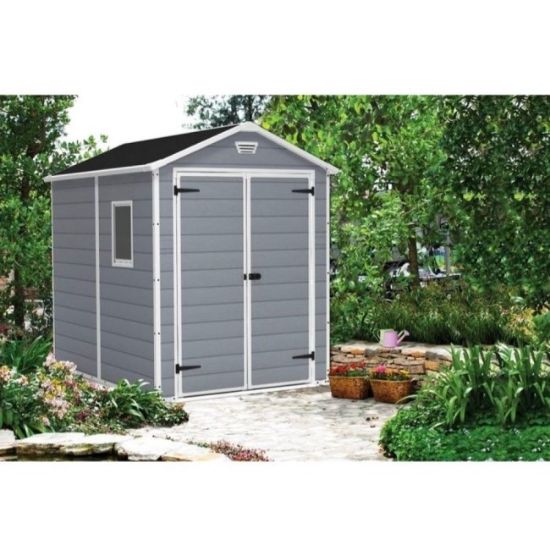 KUĆICA BASTENSKA SIVA PVC MANOR 185.8X236.8X227 CM