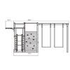 IGRAONICA DRVENA CUBIC DELTA 409x425x215 CM - 2