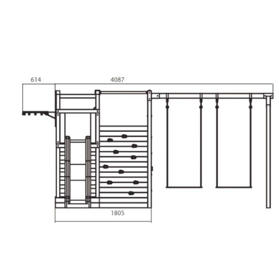 IGRAONICA DRVENA CUBIC DELTA 409x425x215 CM