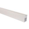 LETVICA-PROFIL PVC 60 x 40mm – dužina 2m  sa žljebom - 1