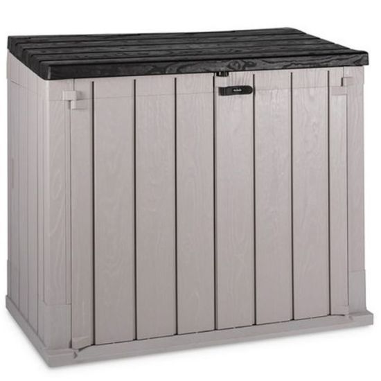 OSTAVA BAŠTANSKA PVC 129.5X74X5X111CM SIVA-ANTRACIT