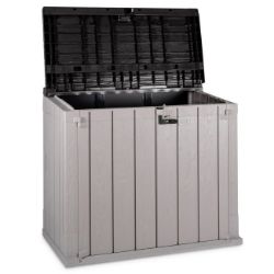 OSTAVA BAŠTANSKA PVC 129.5X74X5X111CM SIVA-ANTRACIT