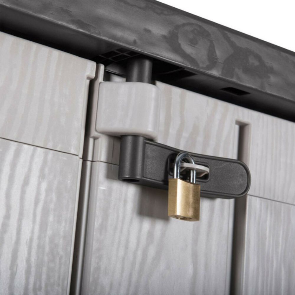 OSTAVA BAŠTANSKA PVC 129.5X74X5X111CM SIVA-ANTRACIT
