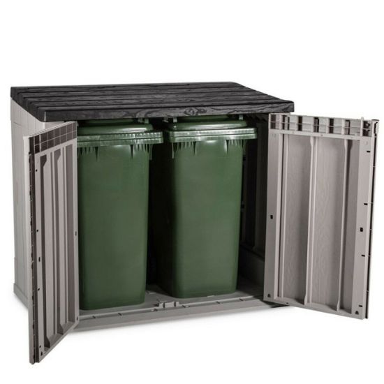 OSTAVA BAŠTANSKA PVC 129.5X74X5X111CM SIVA-ANTRACIT