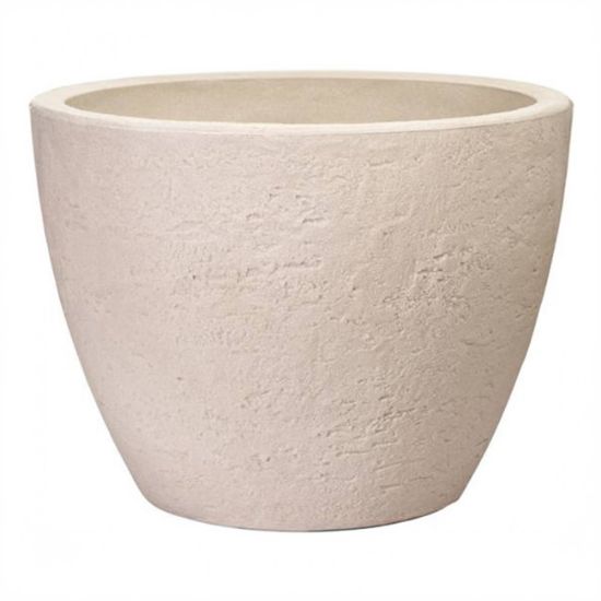 SAKSIJA OKRUGLA STONE BEŽ 79X57CM KOOPMAN