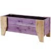 ŽARDINJERA DRVENA 19x59x25CM LJUBIČASTA - 1