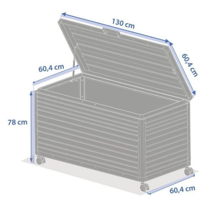 SANDUK BAŠTENSKI ALUMINIJUM BEŽ 510L