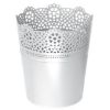 SAKSIJA ČIPKA LACE OKRUGLA FI 18CM BELA - 1