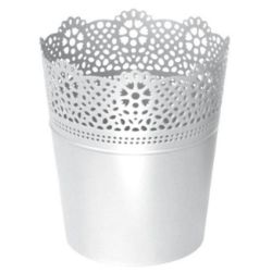 SAKSIJA ČIPKA LACE OKRUGLA FI 18CM BELA