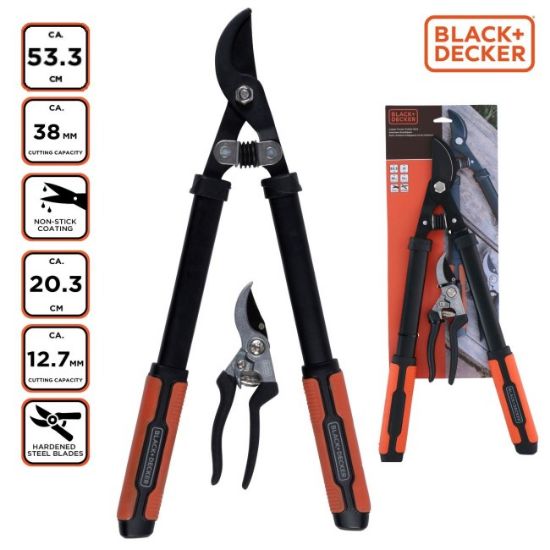 MAKAZE ZA BAŠTU SET 2KOM  BLACK AND DECKER