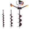 BUŠAČ RUPA ZA ZEMLJU MOTORNI 52CM3 2KS BURGIJE SET 100-150-200MM ADK GTD5202 - 3