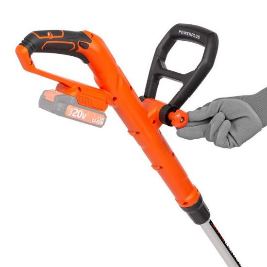 TRIMER ZA TRAVU AKU 20V + PUNJAČ + BATERIJA 20V 2.0AH POWERPLUS