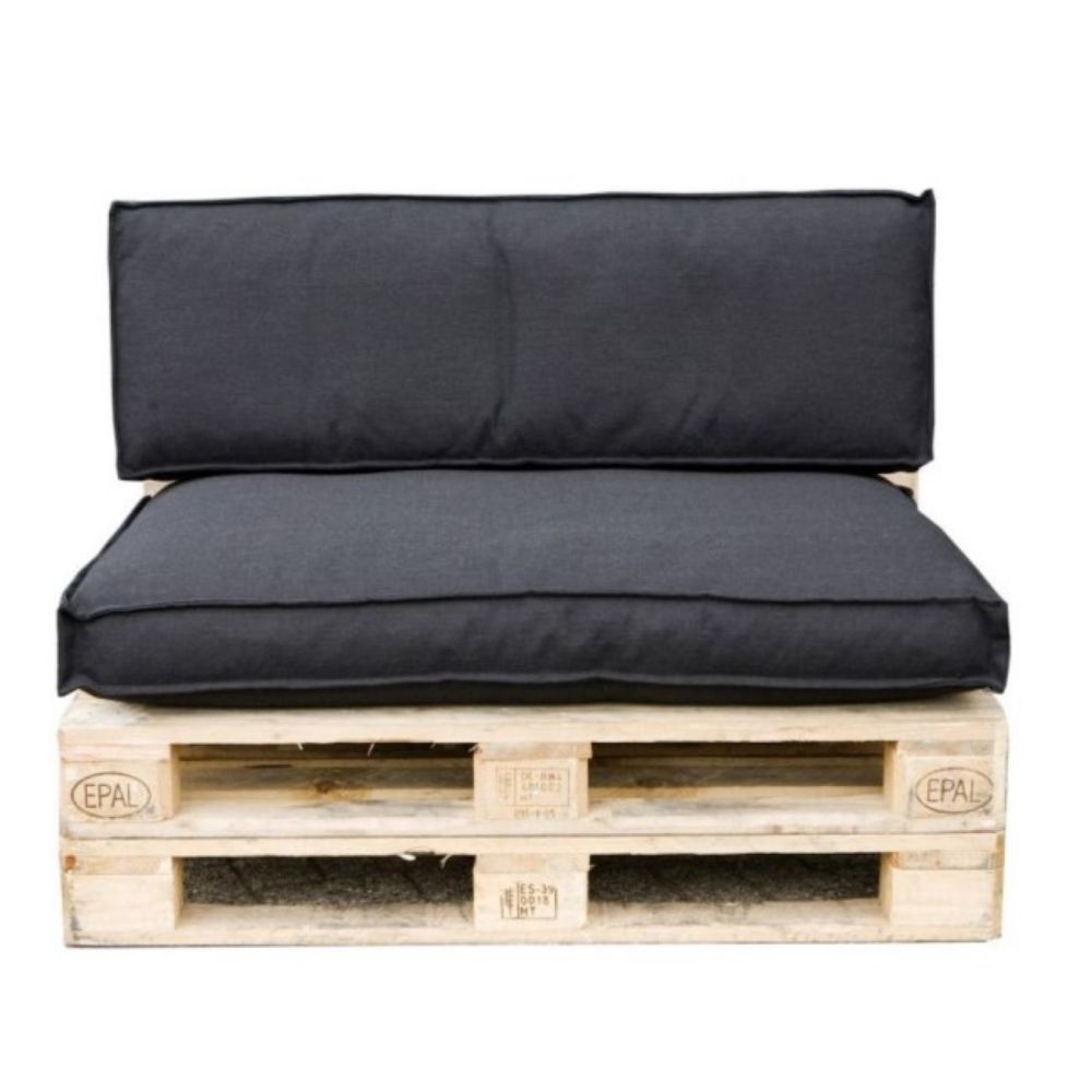JASTUCI ZA PALETE 2 kom. CRNI Mick l120xw80/40xh12cm