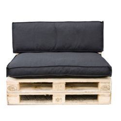 JASTUCI ZA PALETE 2 kom. CRNI Mick l120xw80/40xh12cm