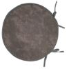 JASTUK ZA STOLICU OKRUGLI D36X3CM SIVI - 1