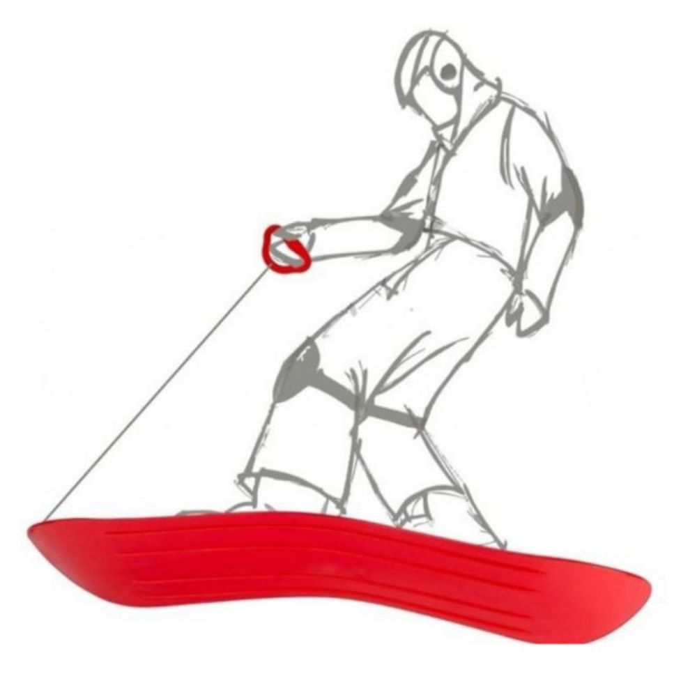 SNOWBOARD 200X680MM ZELENI