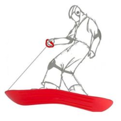 SNOWBOARD 200X680MM ZELENI