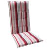 JASTUK ZA STOLICU VISOKI NASLON 120X50X5CM,PRUGE BORDO/SIVI - 1