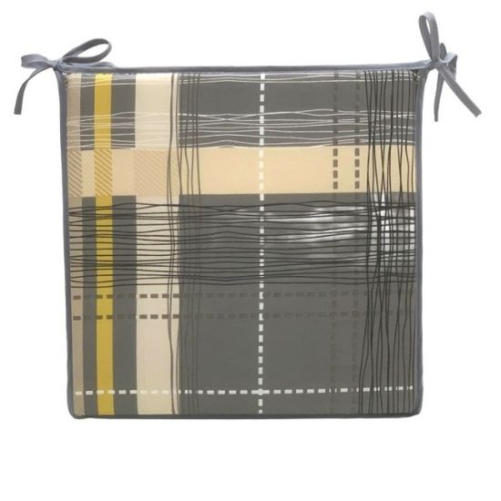 JASTUK ZA STOLICU 38x38x3CM SIVI