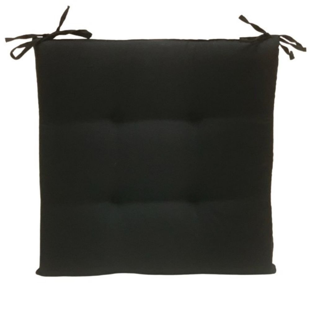 JASTUK ZA STOLICU ČETVRTASTI 42X42X5CM CRNI