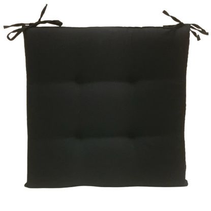 JASTUK ZA STOLICU ČETVRTASTI 42X42X5CM CRNI