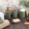POSUDA ZA SAPUN 8,4X12,3X2,3CM POLIRESIN ZELENA/BAMBUS TENDANCE - 3
