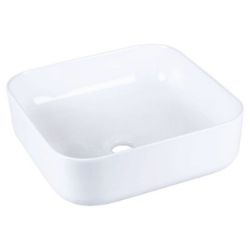 LAVABO ČETVRTASTI KERAMIČKI GUIDO 40 × 39.5 × 14 cm BELI KOMPAKTNI