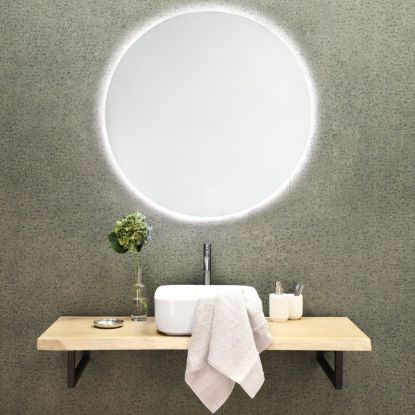 Slika NOSAČ ZA LAVABO ZIDNI 2.5 × 44 × 15 cm CRNI