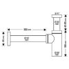 SIFON SET LAVABO MAT HROM - 2
