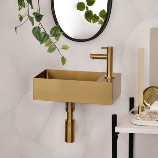 SIFON SET LAVABO MAT ZLATNI