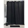 ZAVESA ZA KADU 180X200CM POLIESTER CRNA - 1