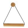 DRŽAČ TOALET PAPIRA SAMOLEPLJIVI 19X18.3X4 CM BAMBUS/CRNA - 1