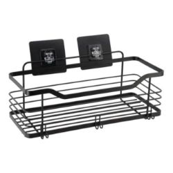 POLICA ZIDNA ŽIČANA  SAMOLEPLJIVA 3M 31 X 15,5 X 16,5 METAL CRNA TENDANCE