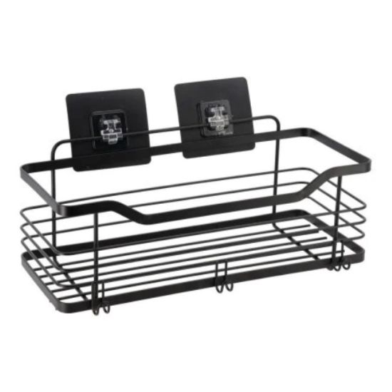 POLICA ZIDNA ŽIČANA  SAMOLEPLJIVA 3M 31 X 15,5 X 16,5 METAL CRNA TENDANCE