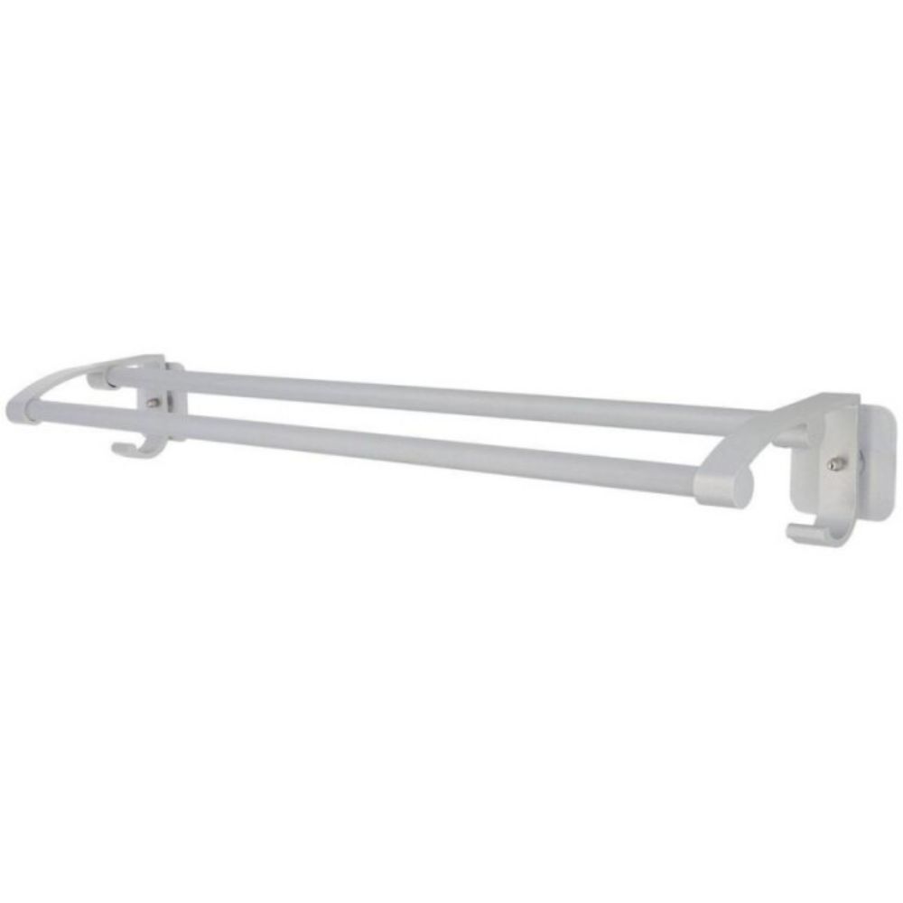 DRŽAČ PEŠKIRA DVOSTRUKI ALUMINIJUMSKI HROM