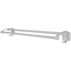 DRŽAČ PEŠKIRA DVOSTRUKI ALUMINIJUMSKI HROM