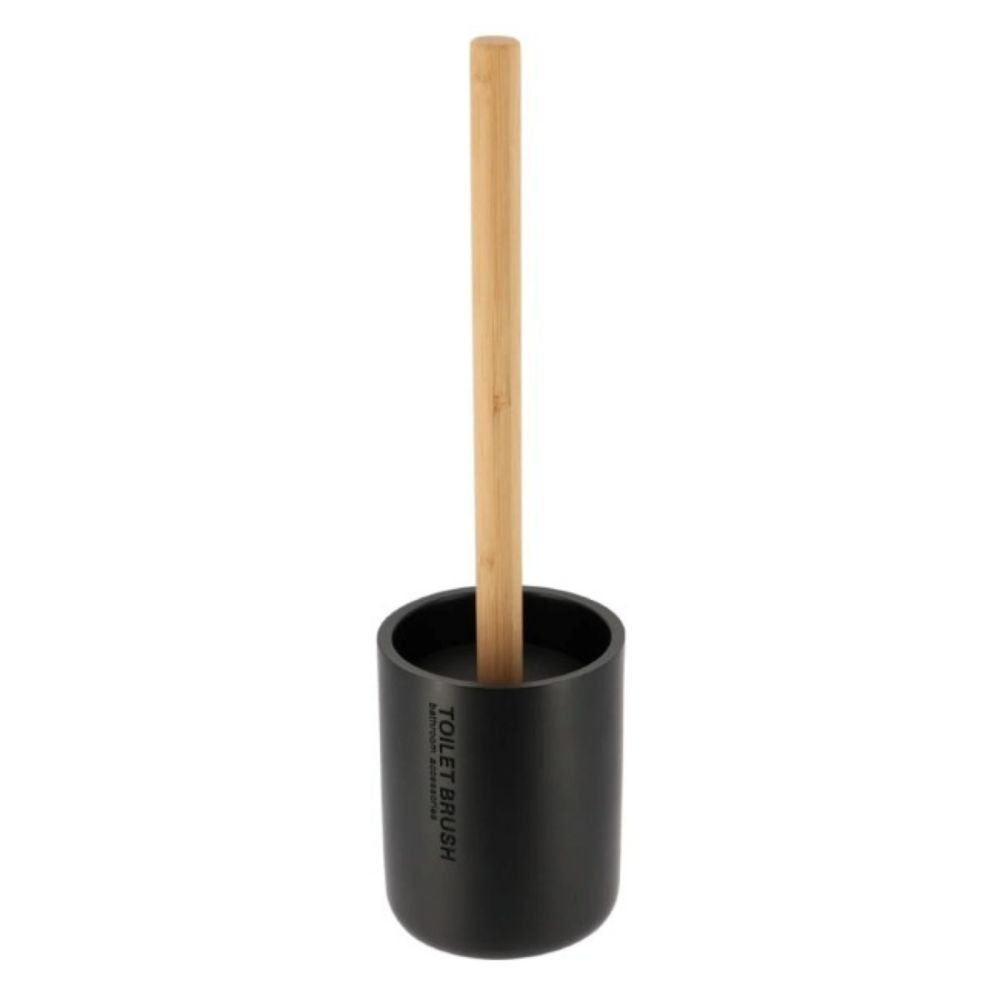 WC ČETKA POLIRESIN MAT CRNA/BAMBUS TENDANCE