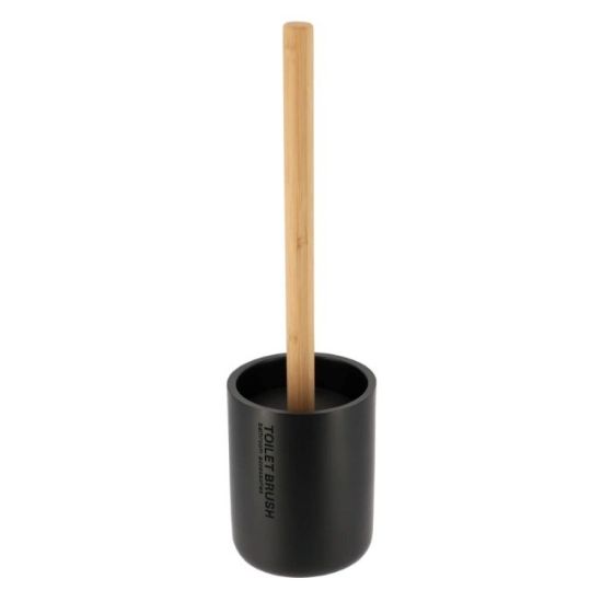 WC ČETKA POLIRESIN MAT CRNA/BAMBUS TENDANCE