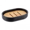POSUDA ZA SAPUN POLIRESIN MAT CRNA/BAMBUS TENDANCE - 1