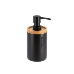 DOZER ZA SAPUN POLIRESIN 280ML MAT CRNA/BAMBUS TENDANCE