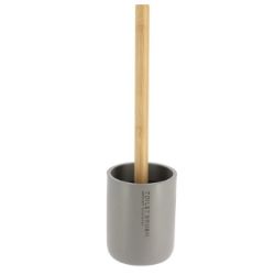 WC ČETKA POLIRESIN SIVA/BAMBUS TENDANCE