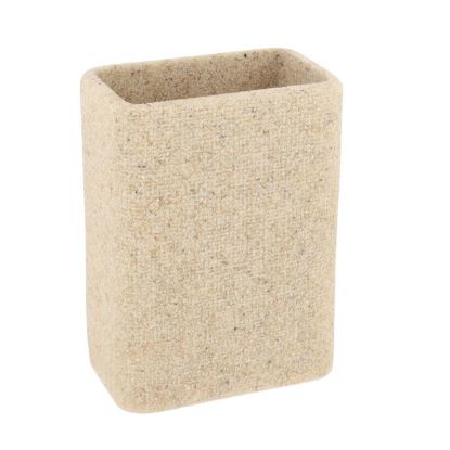 Slika ČAŠA ZA ČETKICE SAND EFFECT 12X9X6 CM POLIRESIN BEŽ TENDANCE