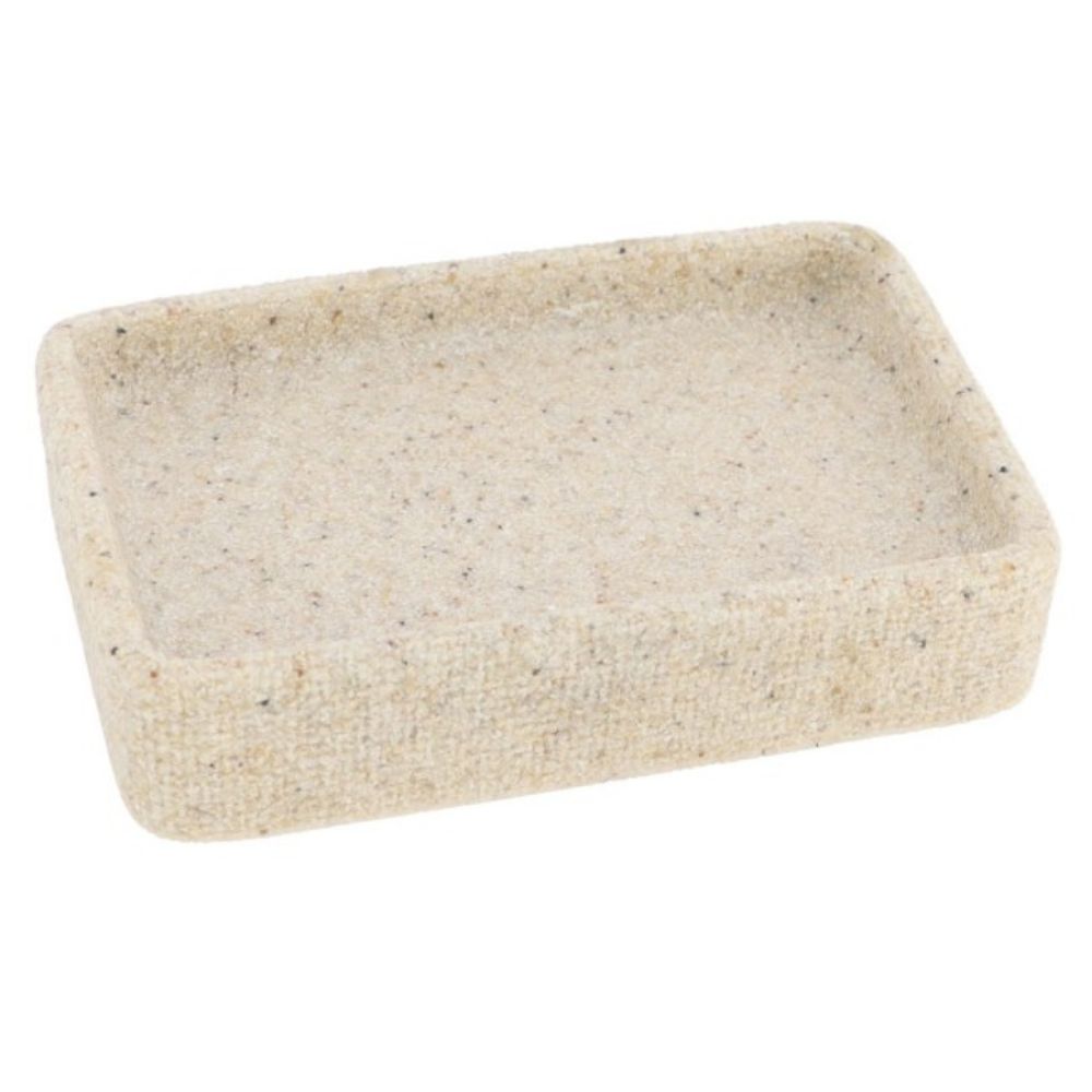 DRZAČ SAPUNA SAND EFFECT 3X12X8 CM POLIRESIN BEŽ TENDANCE